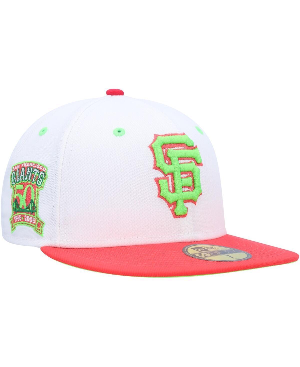 Mens New Era /Coral San Francisco Giants 50th Anniversary Strawberry Lolli 59FIFTY Fitted Hat Product Image