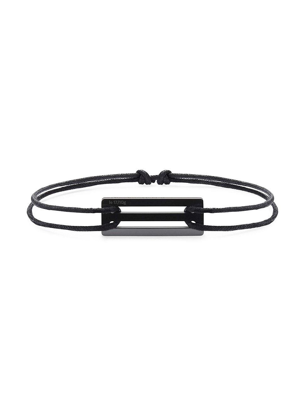 le gramme Mens 1.7G Polished Ceramic Cord Bracelet Product Image