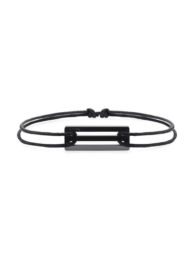 le gramme Mens 1.7G Polished Ceramic Cord Bracelet Product Image