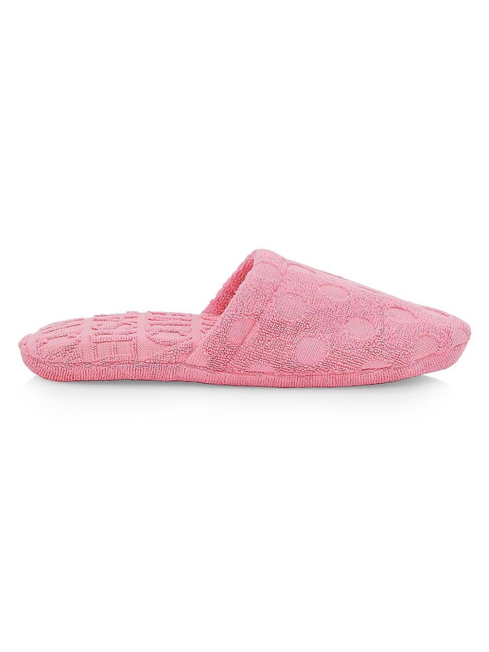 Womens Terry Jacquard Logo On Repeat Slippers Product Image