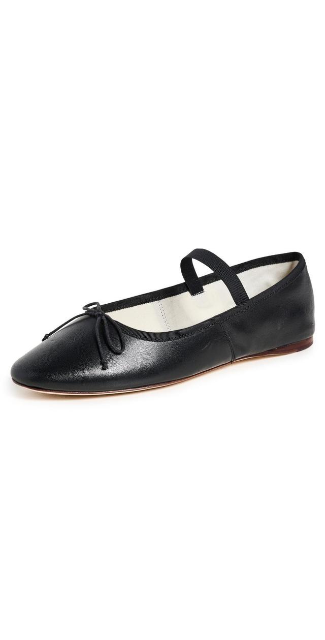 Womens Leonie Leather Ballet Flats Product Image