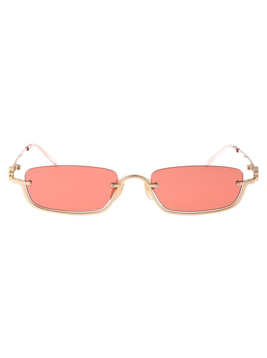 Sunglasses In 003 Gold Gold Red Product Image