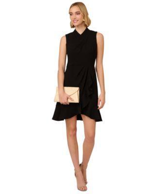 Adrianna Papell Womens Sleeveless Chiffon Dress Product Image