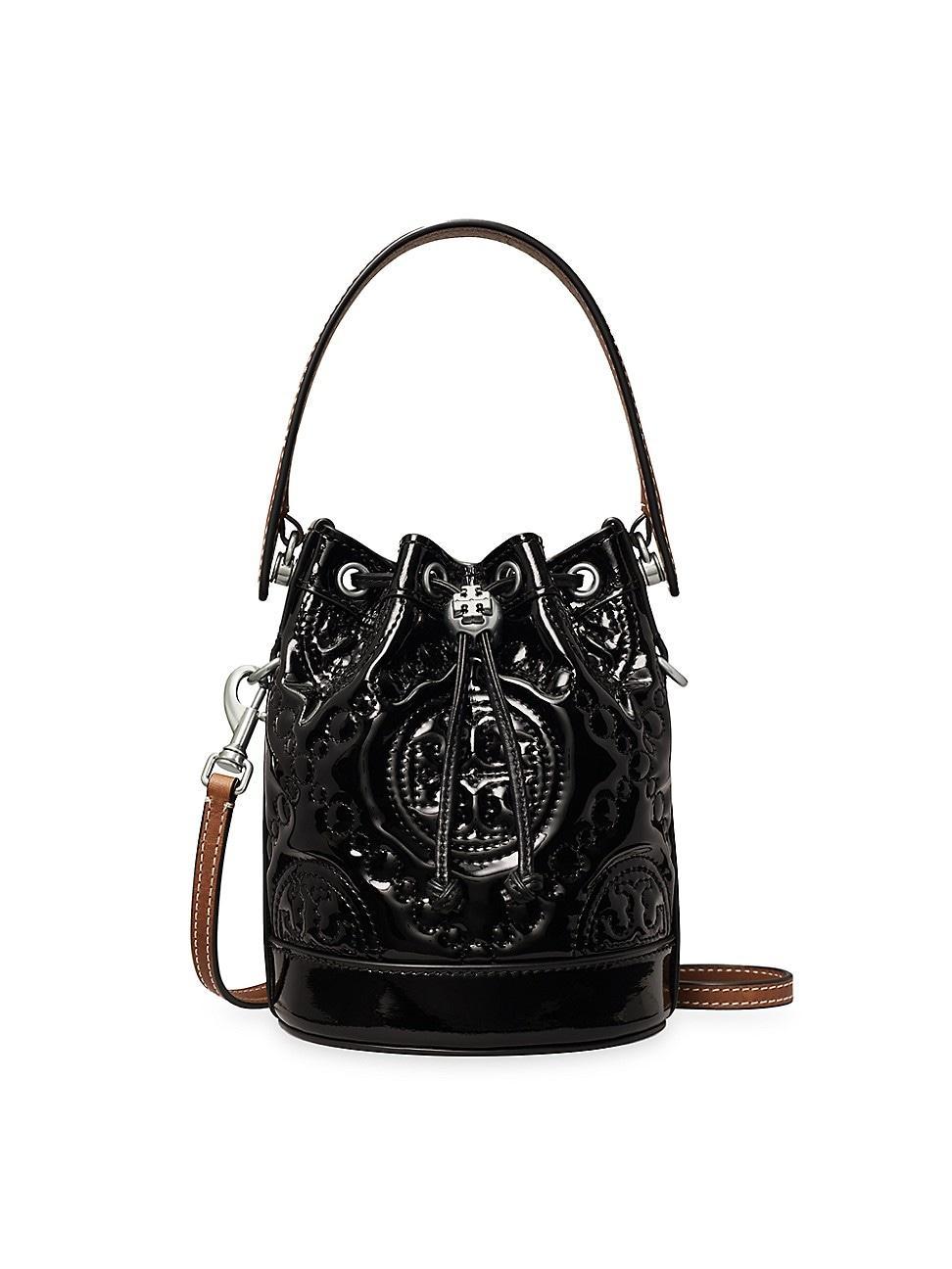 Womens Mini T Monogram Puffy Patent Leather Bucket Bag Product Image