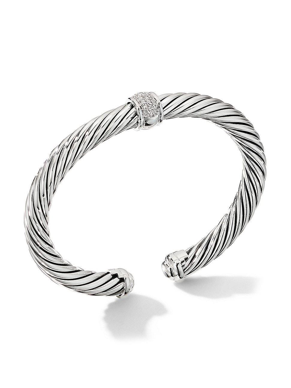 Womens Cable Classics Bracelet in Sterling Silver Product Image