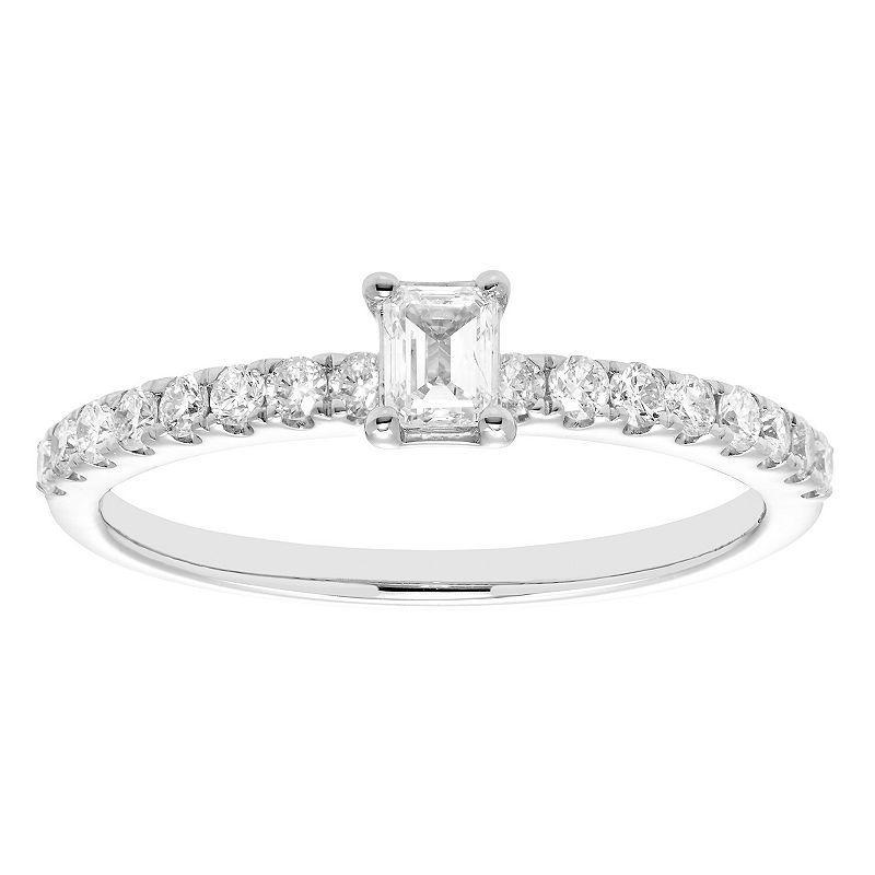 The Regal Collection IGL Certified 1/2 Carat T.W. Diamond Ring, Womens White Product Image