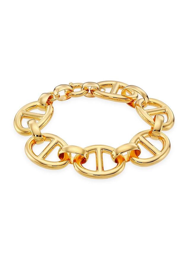 Womens 14K Yellow Gold Mariner Chain Bracelet Product Image