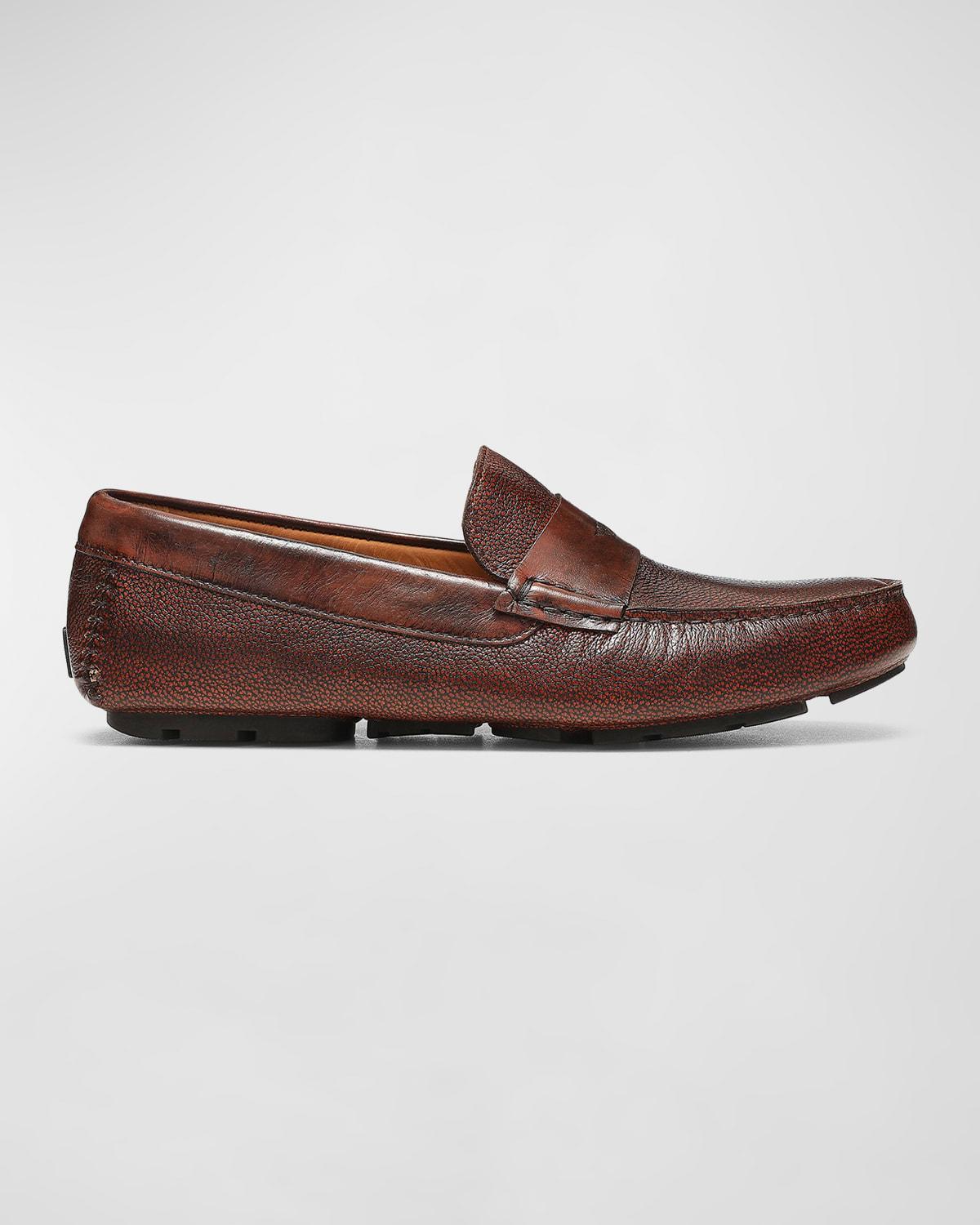 Mens Calfskin Driver Penny Loafers Product Image