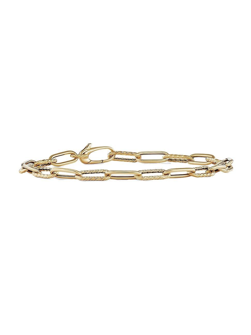 Womens DY Madison Chain Bracelet In 18K Yellow Gold Product Image