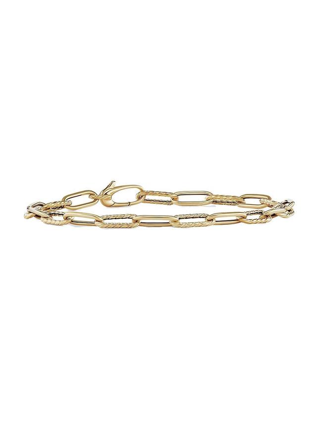 Womens DY Madison Chain Bracelet In 18K Yellow Gold Product Image