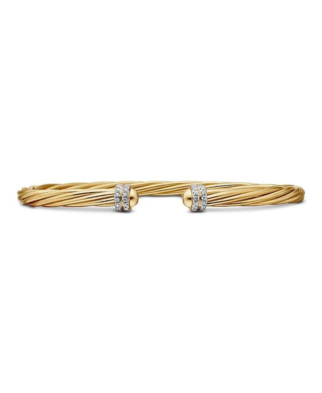 Womens Cable Flex Bracelet in Sterling Silver Product Image