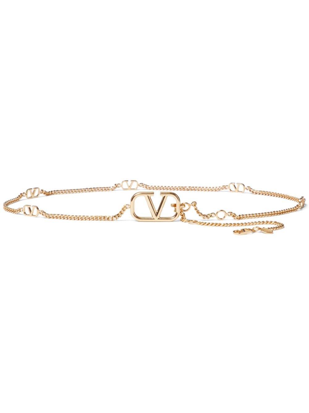 Vlogo Signature Chain Belt In Gold Product Image