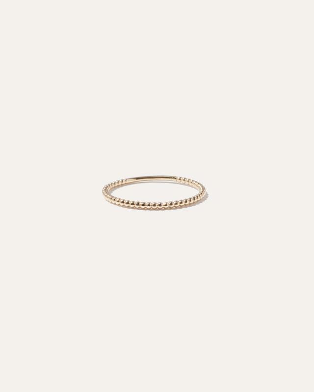 14k Gold Beaded Ring Product Image