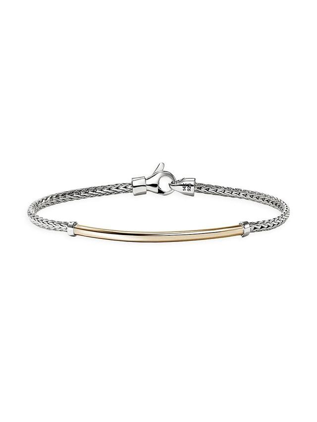 Womens JH Essentials 14K Yellow Gold & Sterling Silver Bracelet Product Image