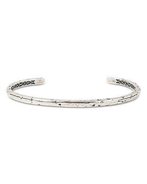 John Varvatos Distressed Silver Cuff Bracelet Product Image