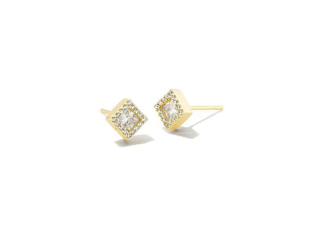 Kendra Scott Gracie Stud Earrings White CZ) Earring Product Image