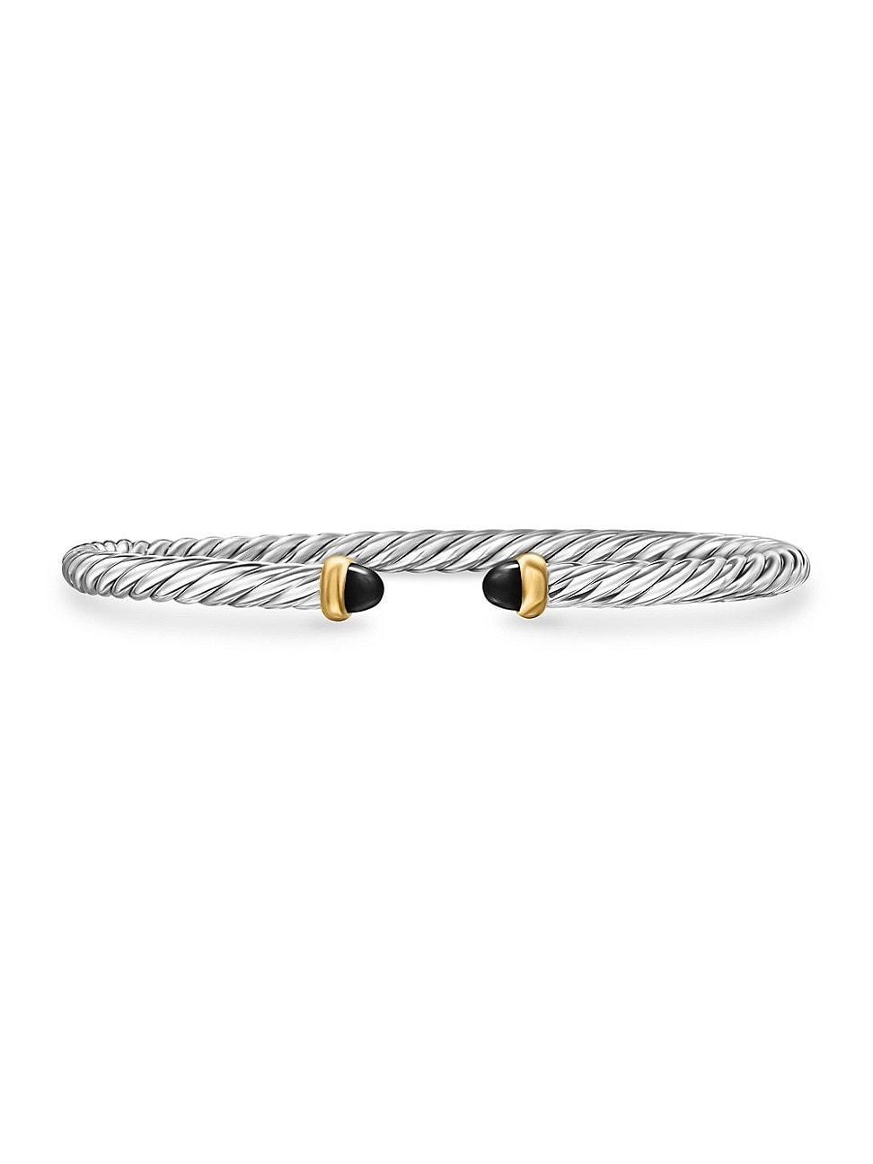 Womens Cable Flex Bracelet in Sterling Silver Product Image