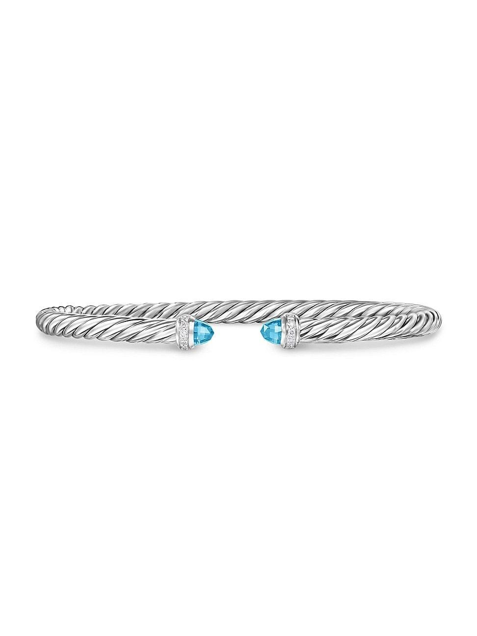 Womens Cablespira Flex Bracelet in Sterling Silver Product Image