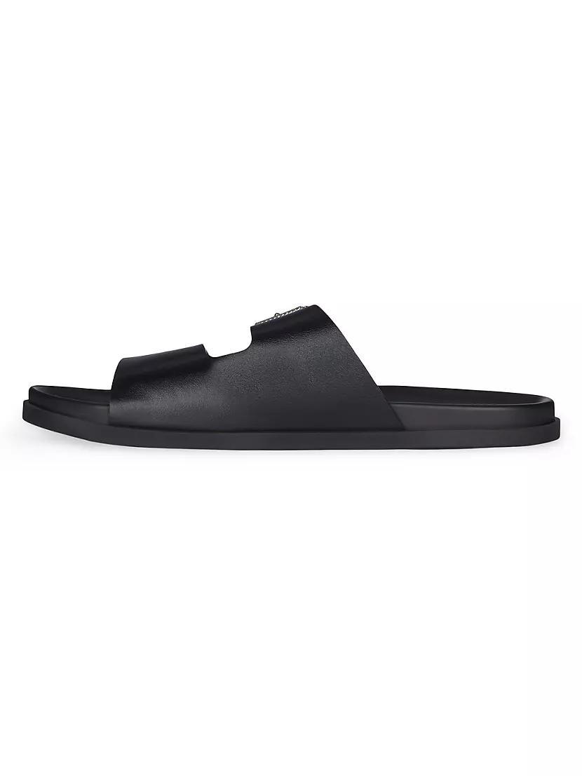 Voyou Flat Sandals in Grained Leather Product Image