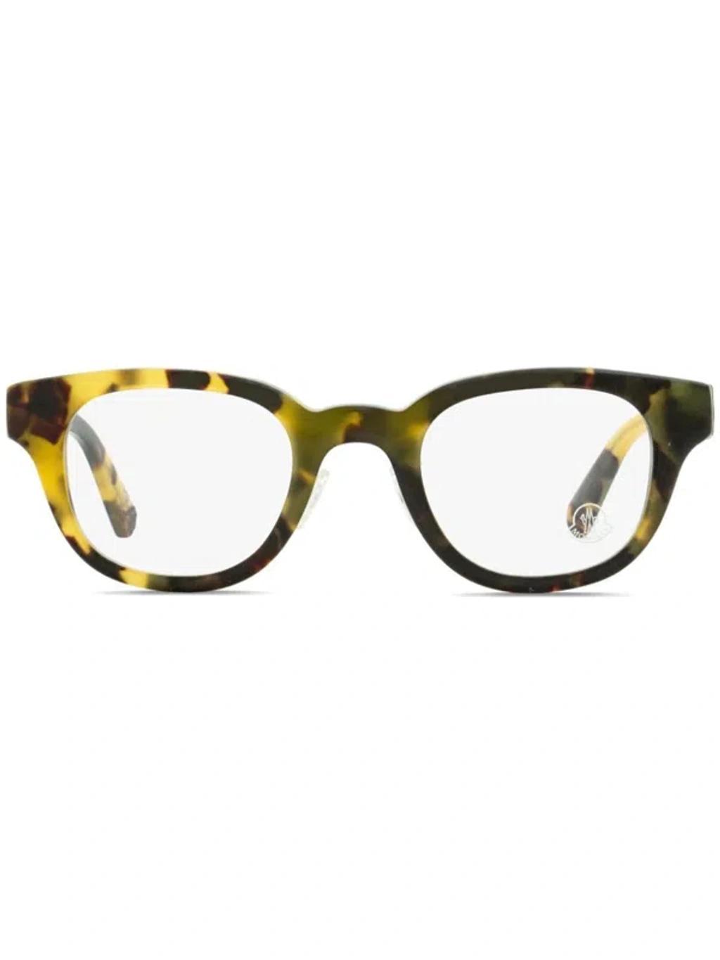 MONCLER Men's Alternative Fit Eyeglasses Ml5157d 055 Olive Havana 46mm In Multi Product Image