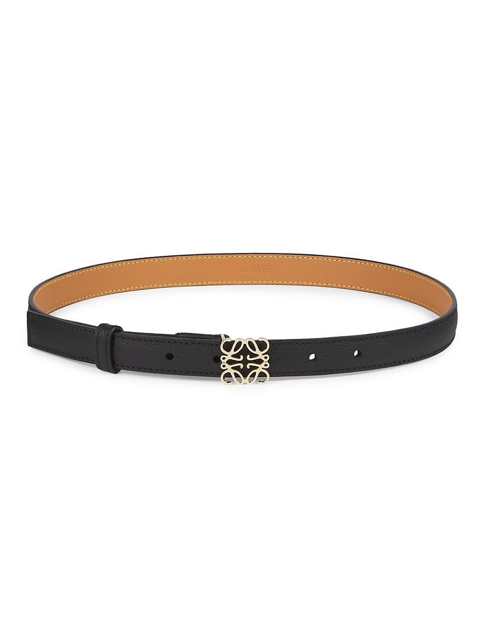 Womens Anagram Leather Belt Product Image