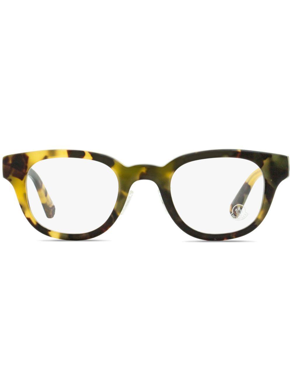 MONCLER Men's Alternative Fit Eyeglasses Ml5157d 055 Olive Havana 46mm In Multi Product Image