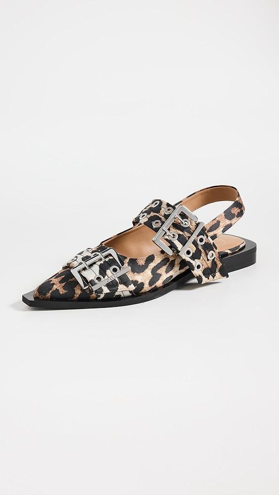 GANNI Buckle Ballerina Flats | Shopbop Product Image