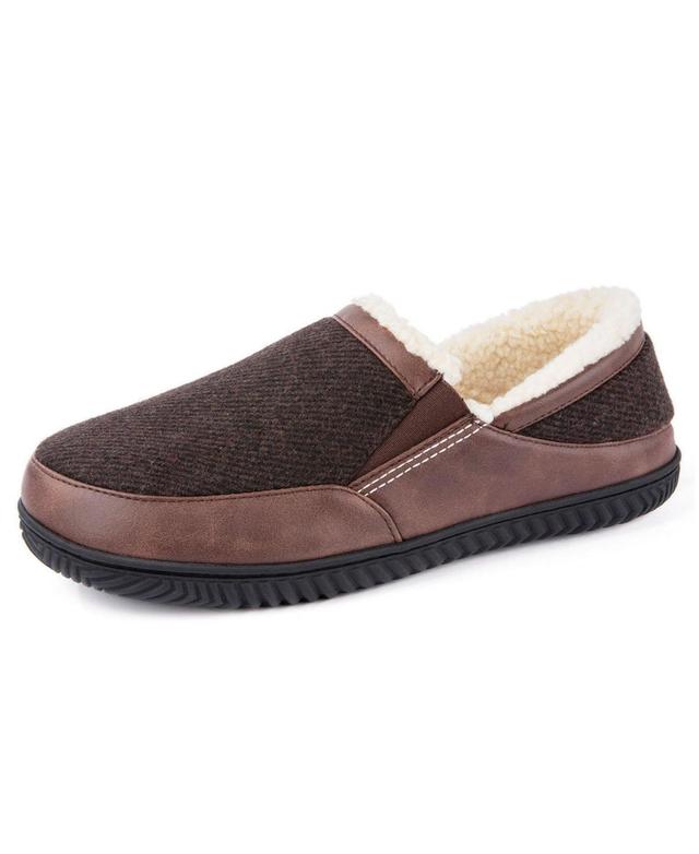 Rock Dove Mens Andrew Twill Upper Fleece Lined Closed Back Slipper Product Image