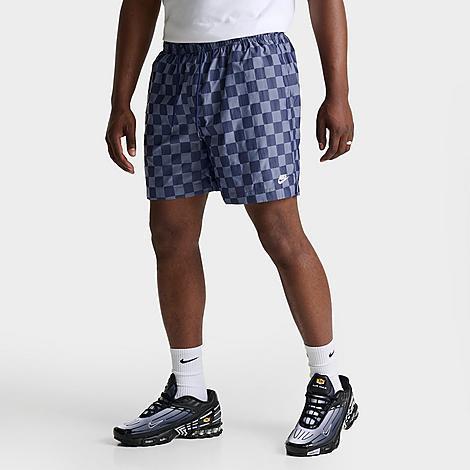 Nike Mens Nike Club Flow Shorts - Mens White/Black Product Image