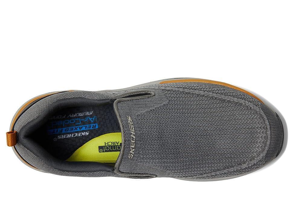 SKECHERS Relaxed Fit Remaxed - Edlow (Charcoal) Men's Shoes Product Image