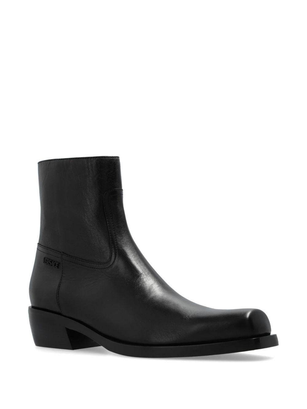 VERSACE Luciano Boot In Black Product Image