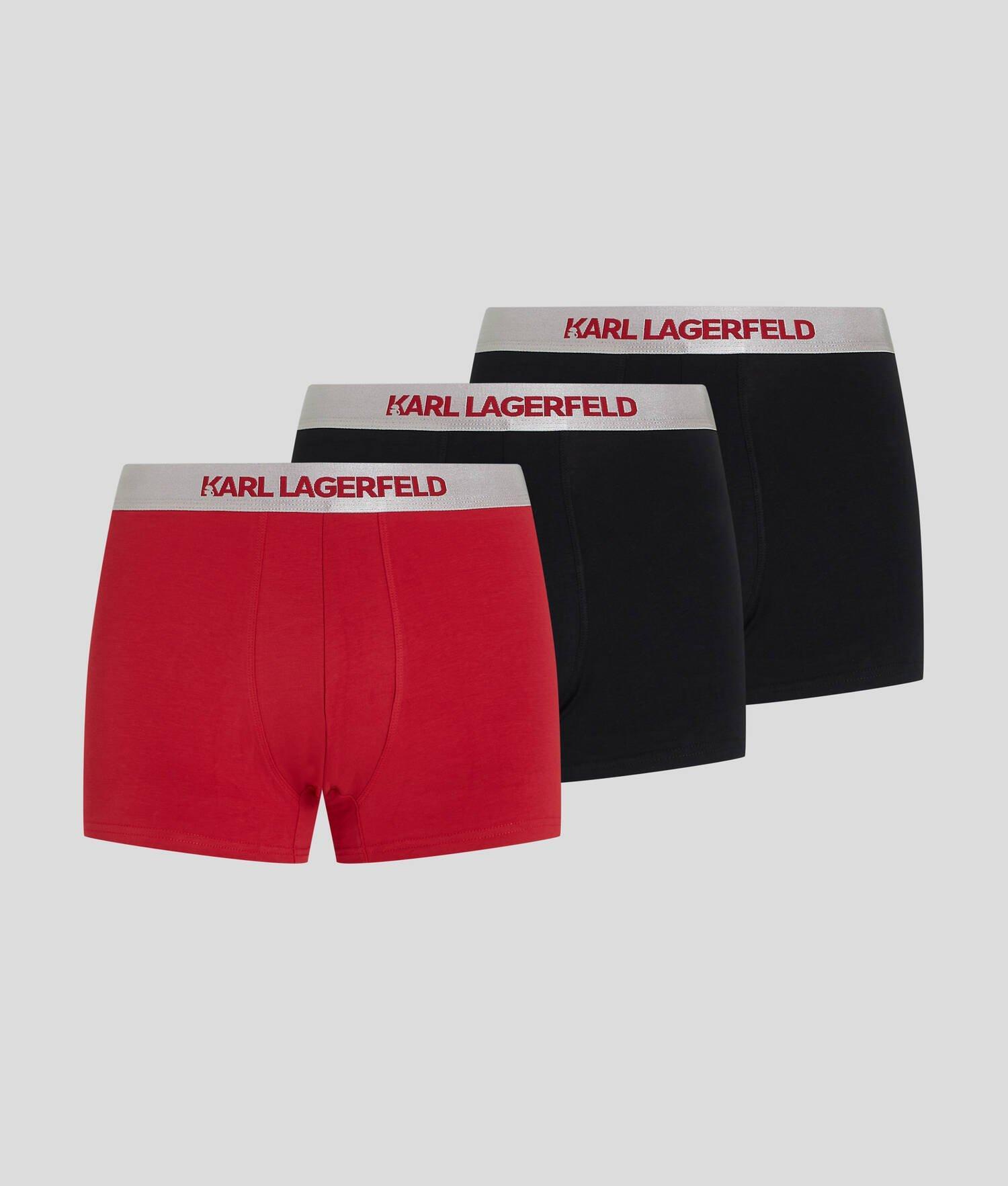 METALLIC KARL LOGO TRUNKS – 3 PACK Product Image