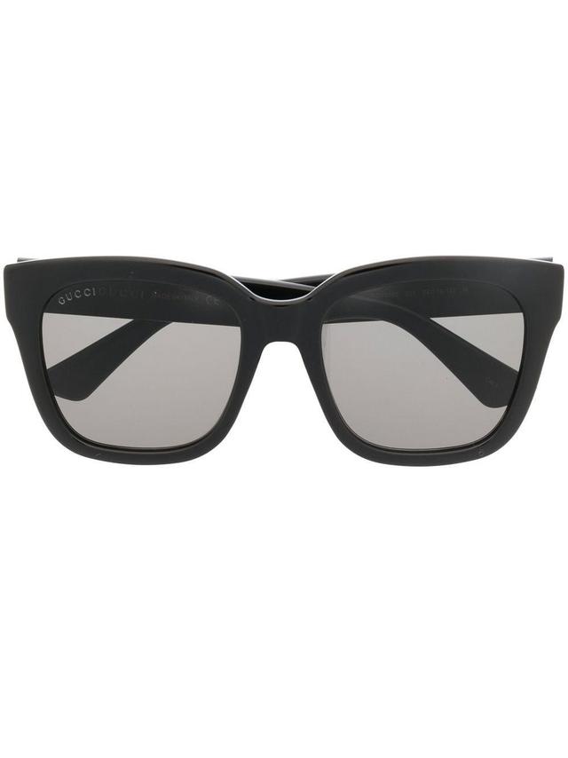 Oversize-frame Sunglasses In Black Product Image