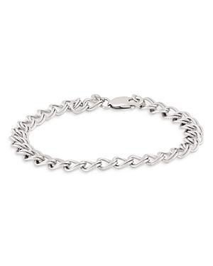 Bloomingdales Sterling Silver Medium Parallel Curb Chain Bracelet - 100% Exclusive Product Image