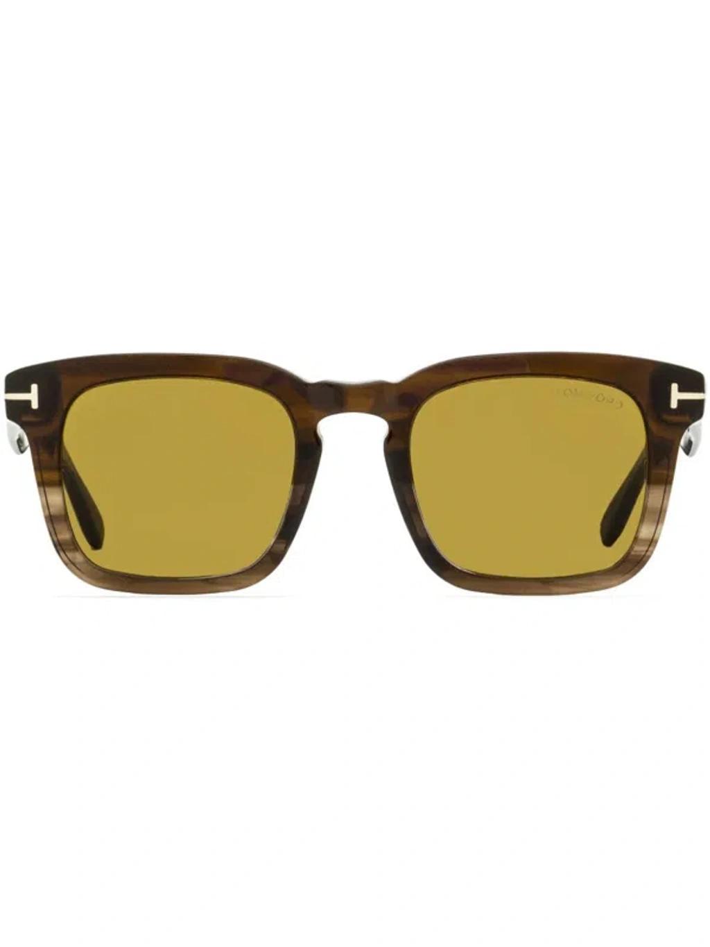 TOM FORD Dax Square-frame Sunglasses In Brown product image