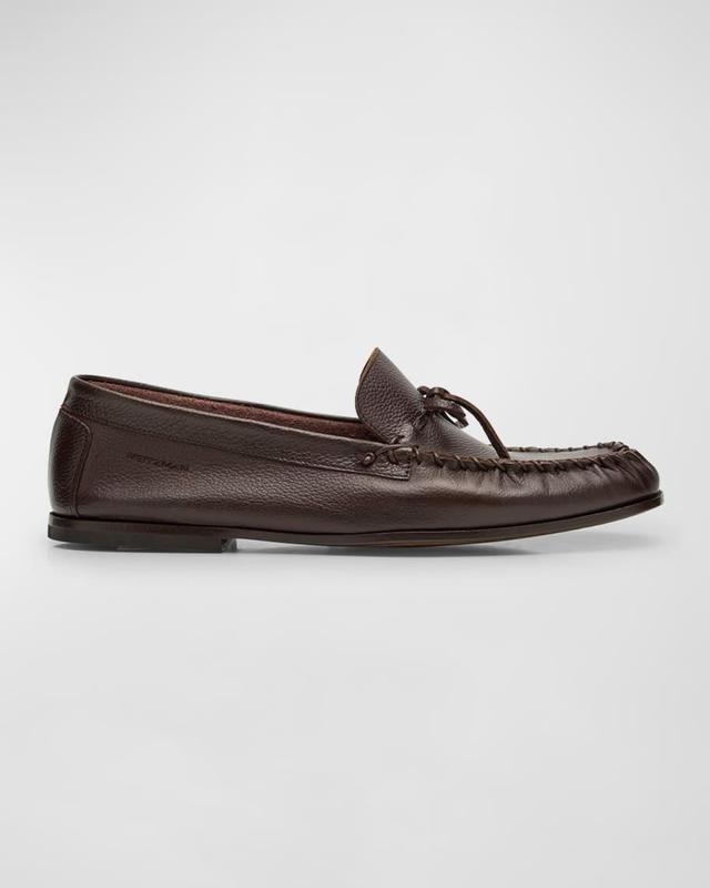 Men's Montauk Grained Leather Moccasin Loafers Product Image