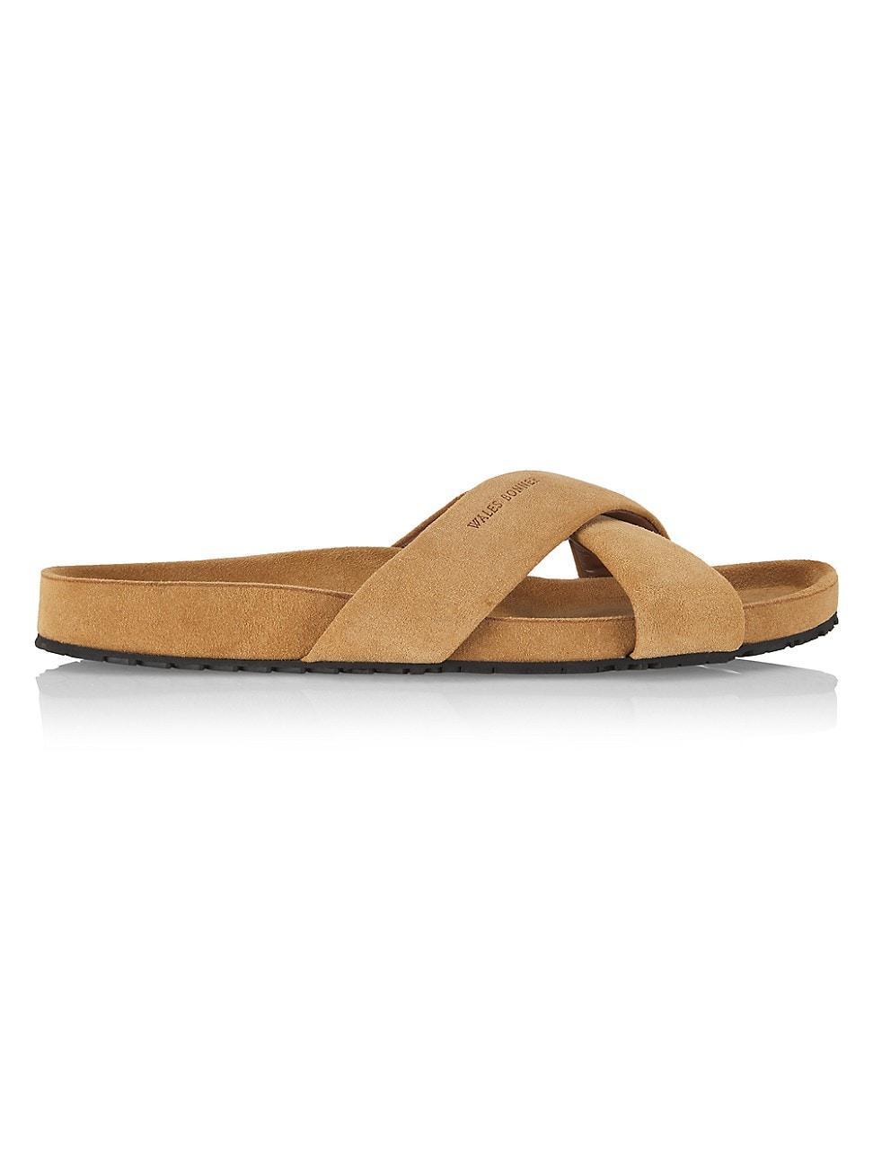 Mens Suede Crisscross Sandals Product Image