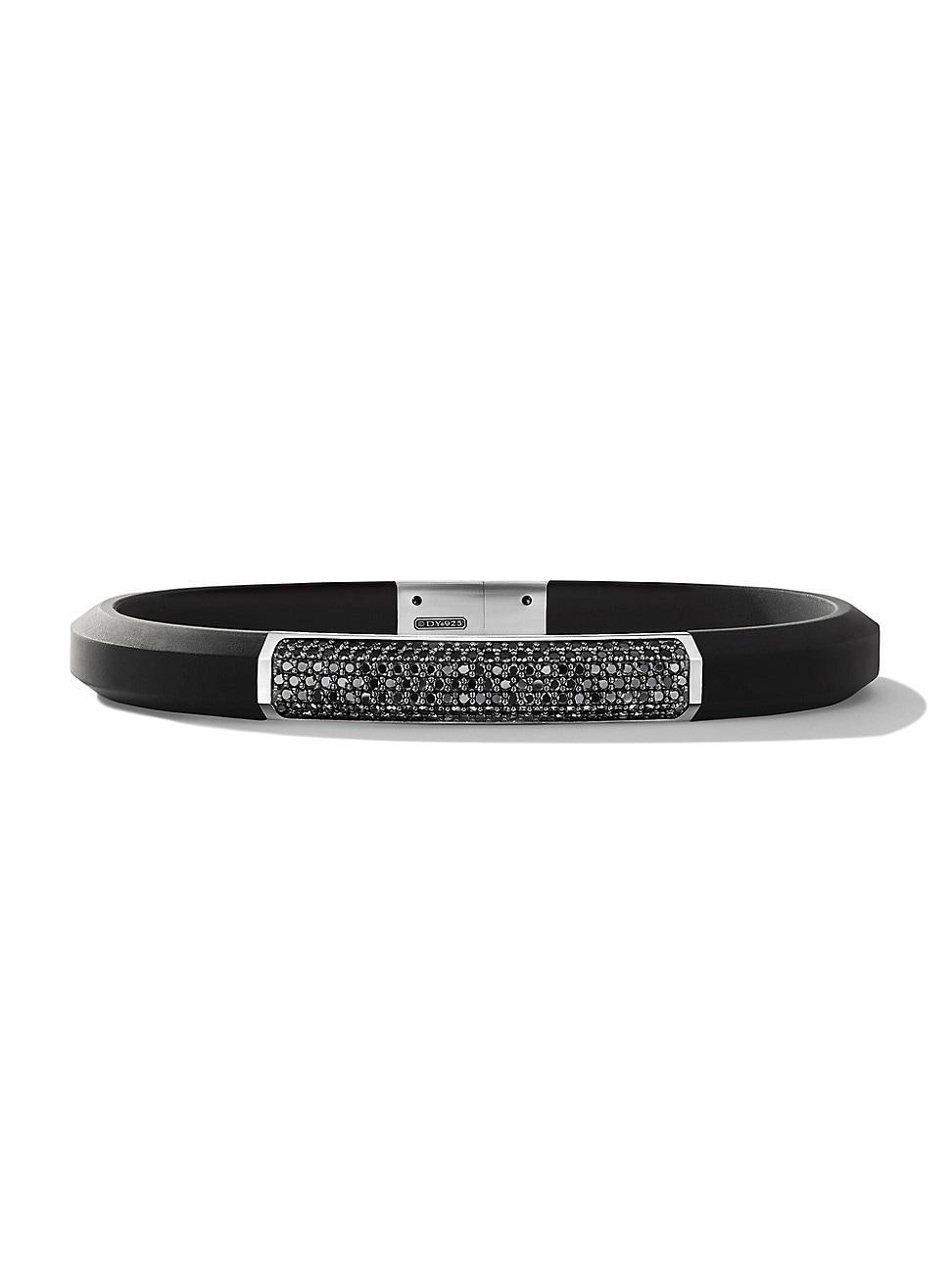 Mens Streamline ID Bracelet in Rubber Product Image