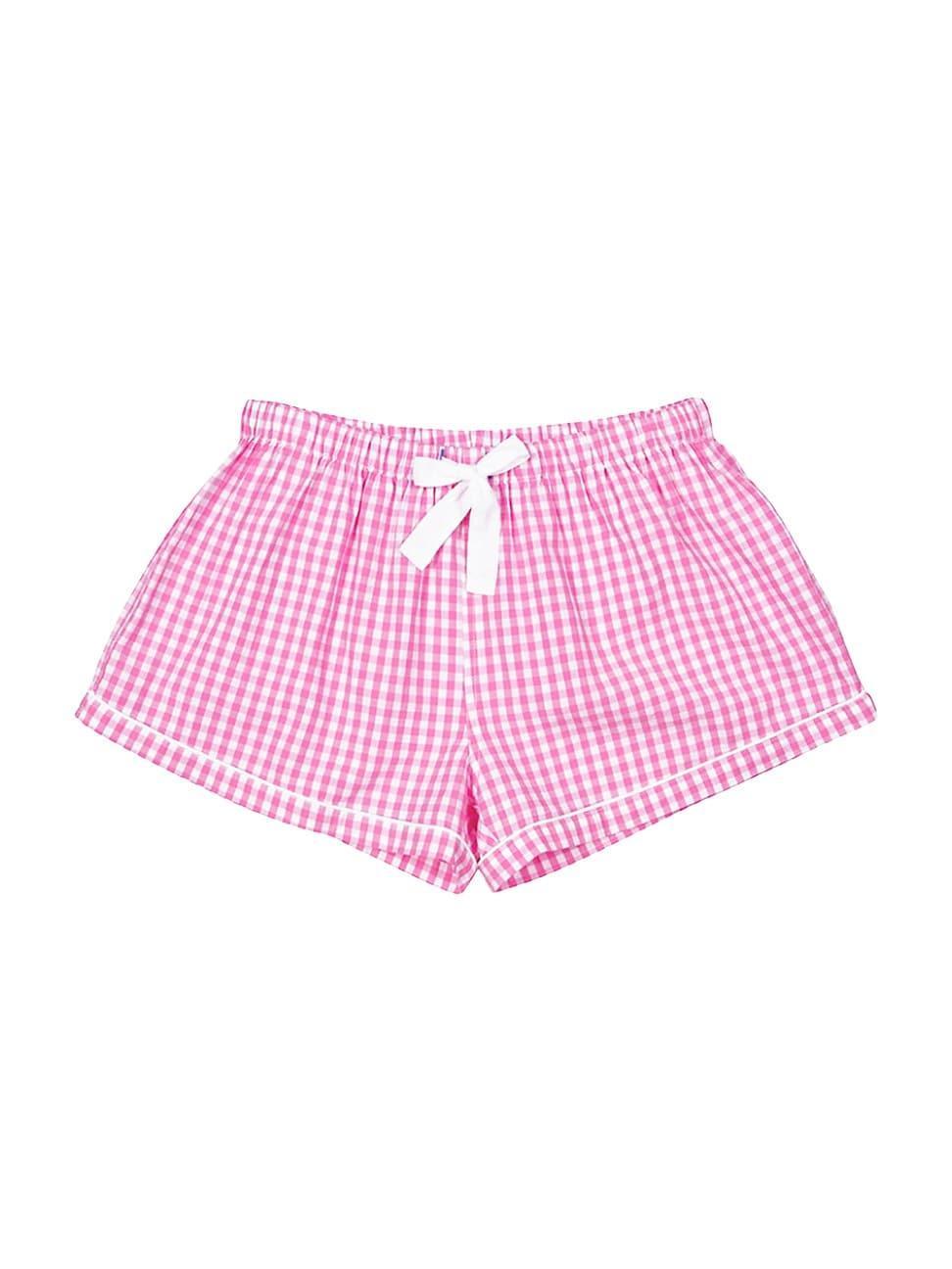 Womens Hepburn Gingham Boxer Shorts Product Image