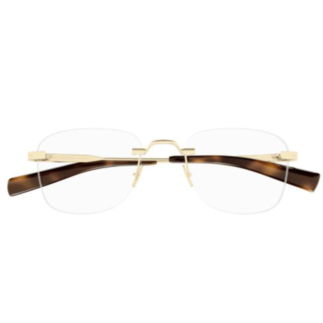 SAINT LAURENT Sl 744-002 Gold-gold-transparent Product Image