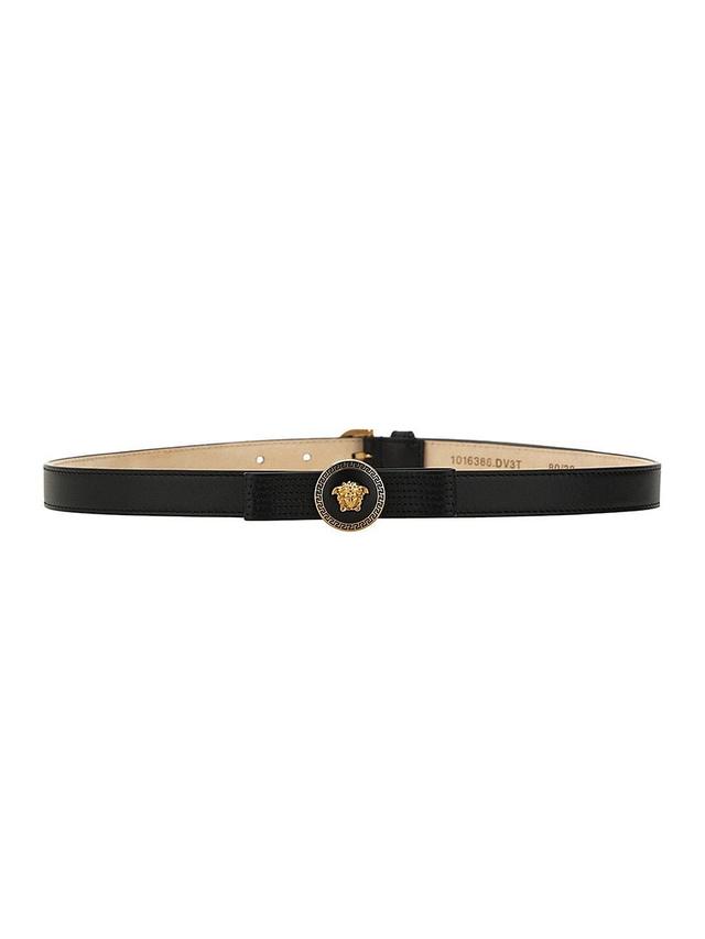 Acne Studios Leather Belt in Black Product Image