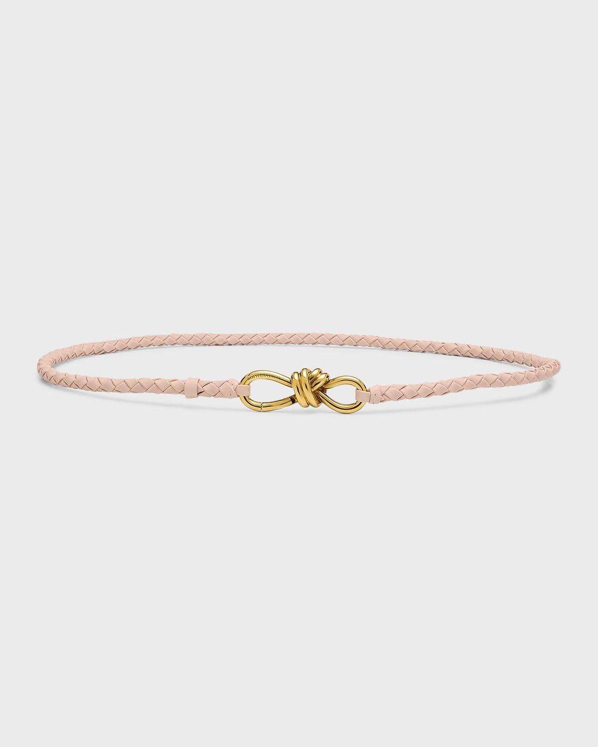 Womens Andiamo Braided Leather Knot Belt Product Image