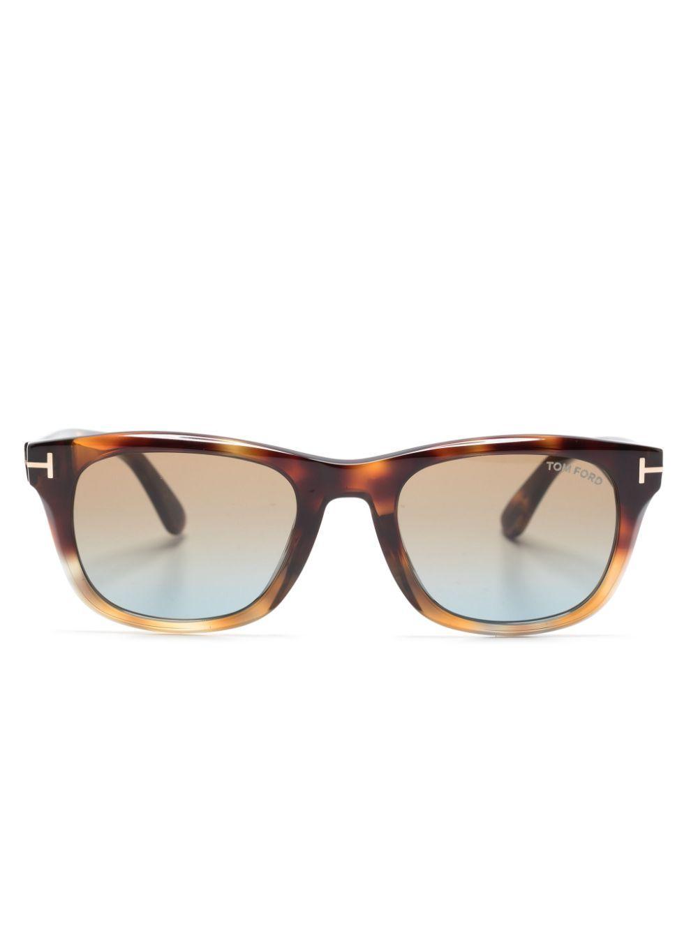 TOM FORD Tortoiseshell Wayfarer-frame Glasses In Brown product image