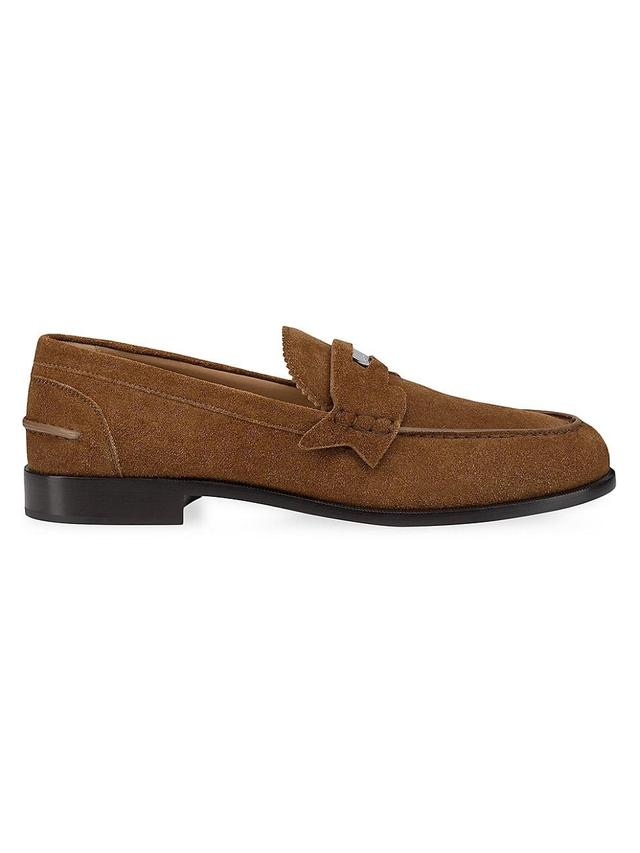 Mens Penny Leather Flat Crosta Loafers Product Image