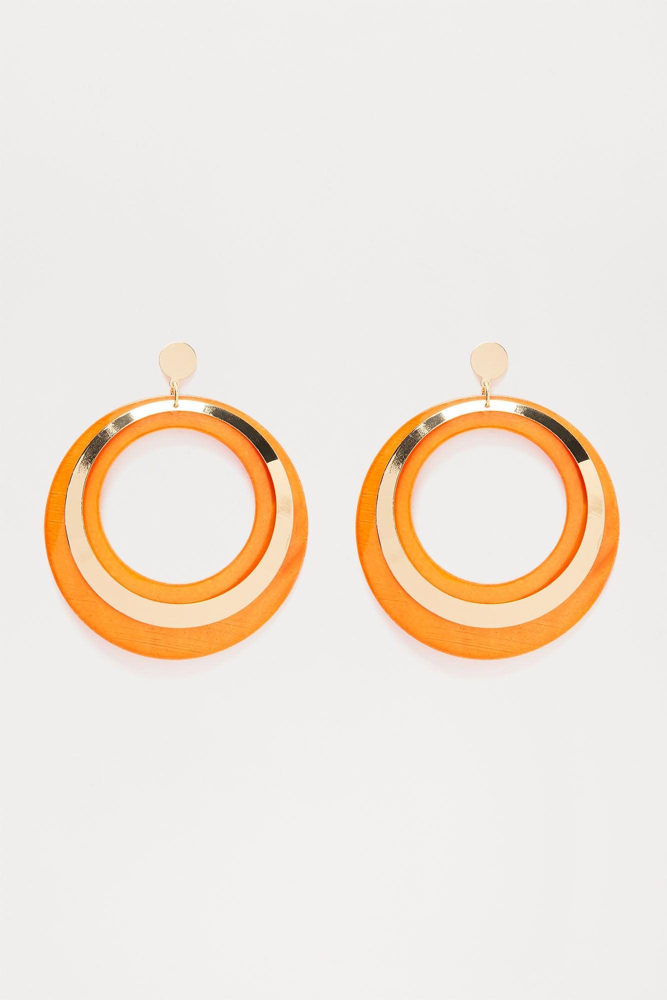 Bright Sunny Days Earrings - Orange Product Image