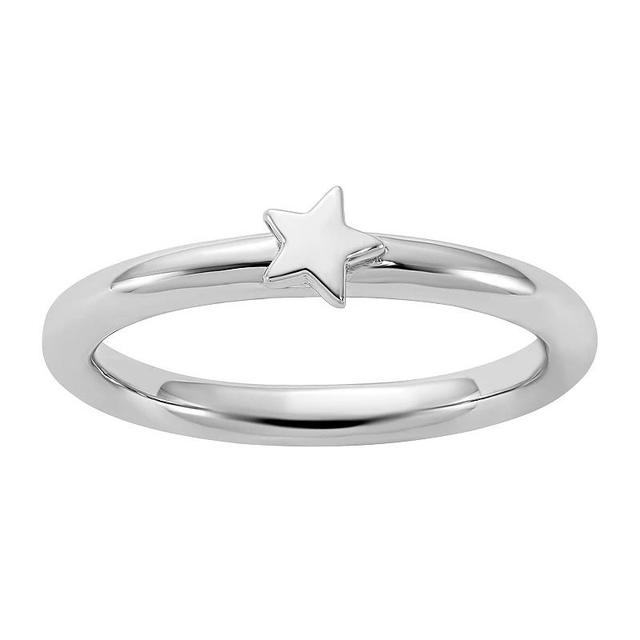 Stacks & Stones Sterling Silver Stackable Star Ring, Womens Product Image