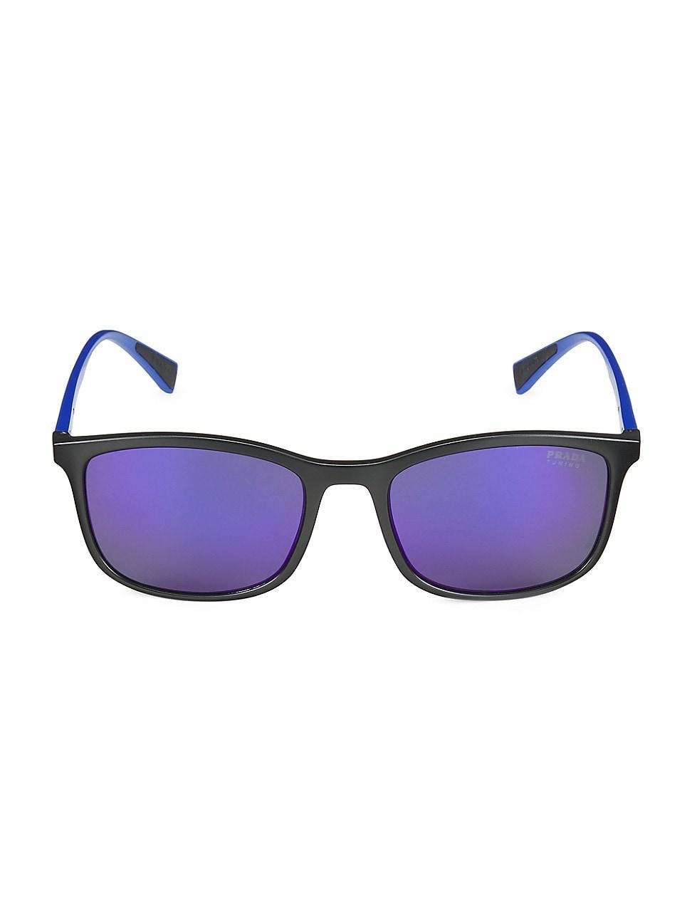 Mens Rectangular 01TS 56MM Sunglasses Product Image