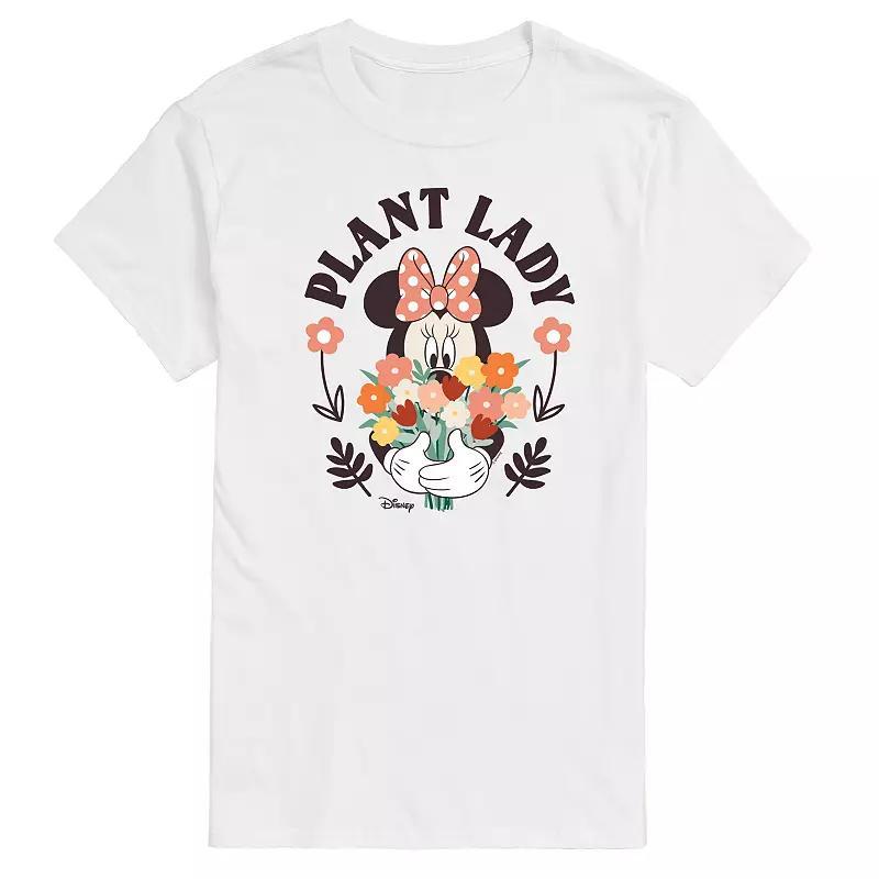 Disneys Minnie Mouse Mens Plant Lady Graphic Tee Product Image