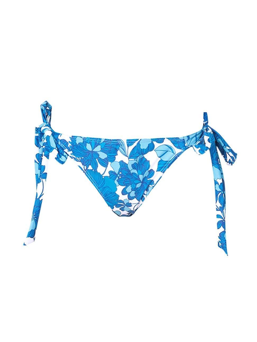 Womens Floral Side-Tie Bikini Bottom Product Image