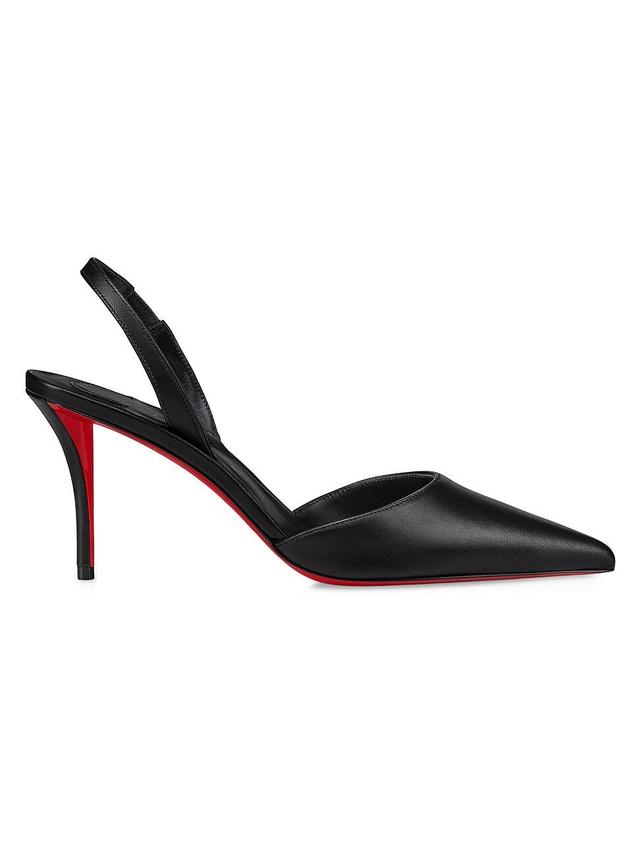 Apostropha Leather Slingback Red Sole Pumps Product Image